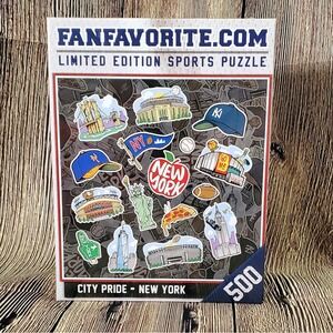 City Pride - New York NY Jigsaw‎ Puzzle 500 Limited Edition Sports Yankees Mets